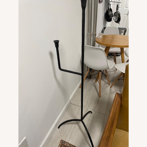 Used Crate and Barrel Rodin Black Iron Floor Candelabra by Athena Calderone for sale on AptDeco