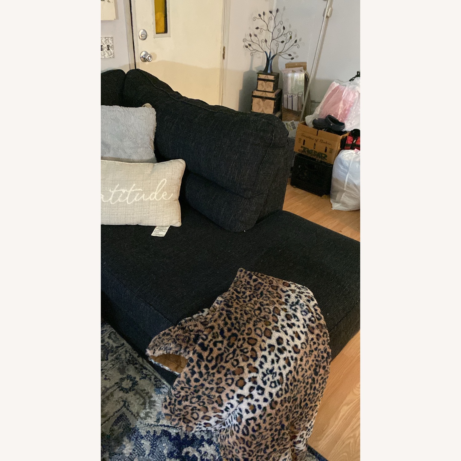 Ashley Furniture Black 2 Piece Sectional - image-2