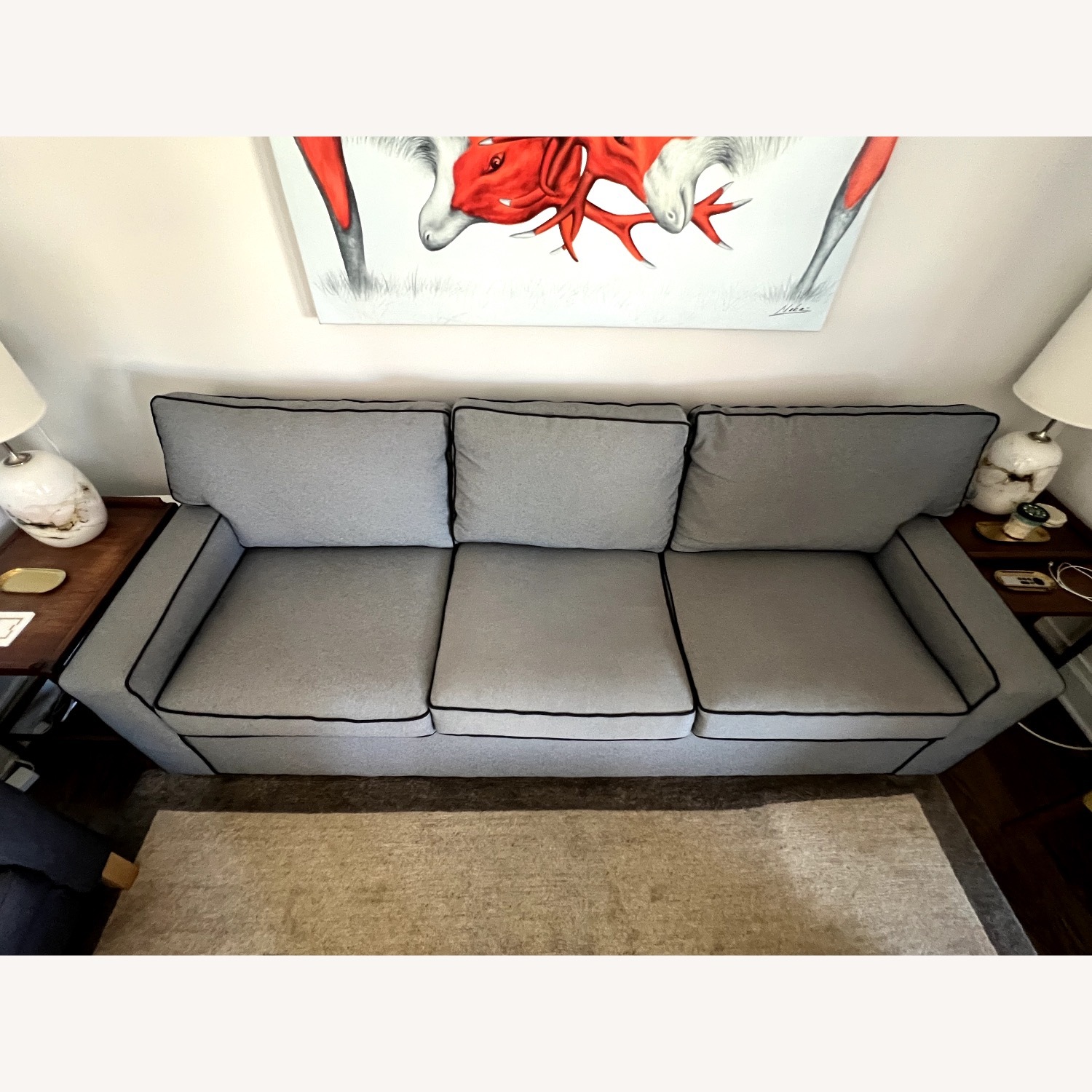 Mitchell Gold + Bob Williams Alex 89" Sofa Grey - image-9