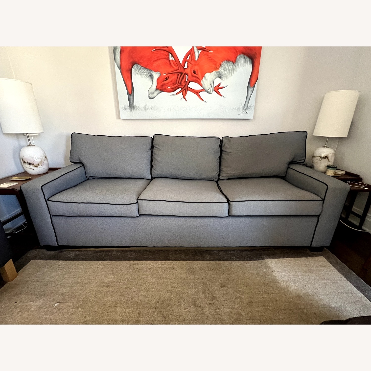 Mitchell Gold + Bob Williams Alex 89" Sofa Grey - image-7
