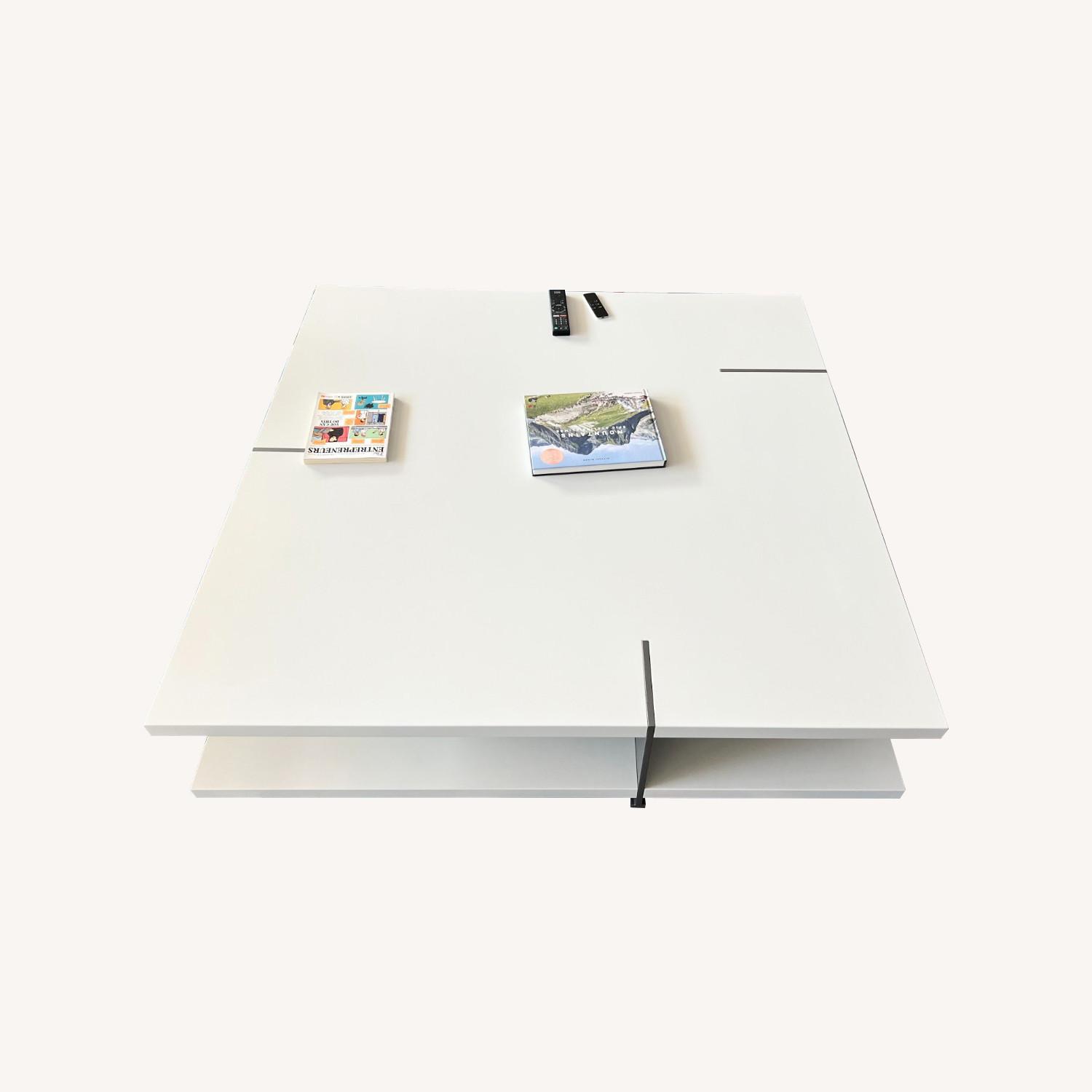 Poliform White Lacquer Coffee Table - image-0