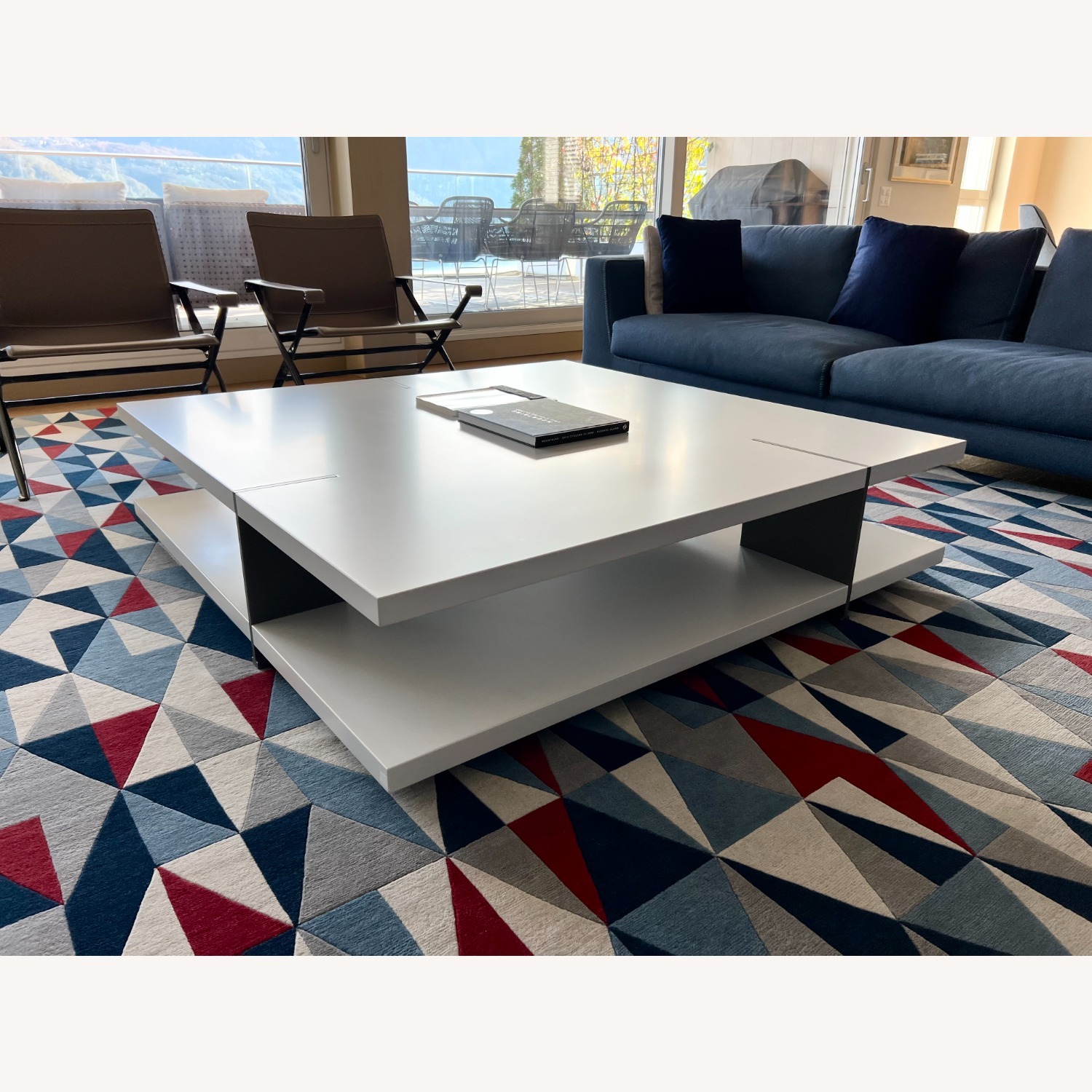 Poliform White Lacquer Coffee Table - image-3