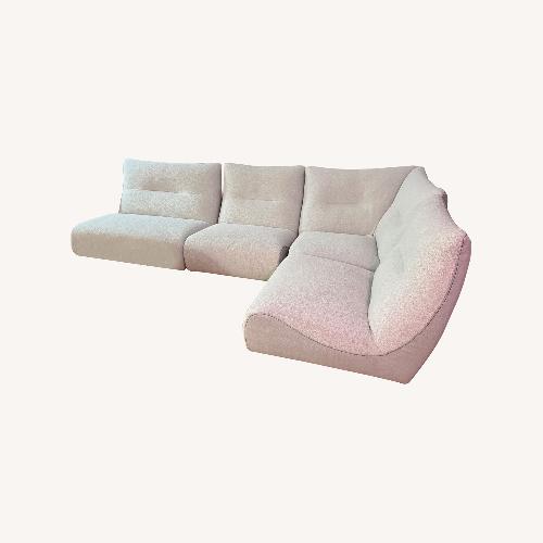 Used Roche Bobois White Fabric 3+ Seater Sofa for sale on AptDeco