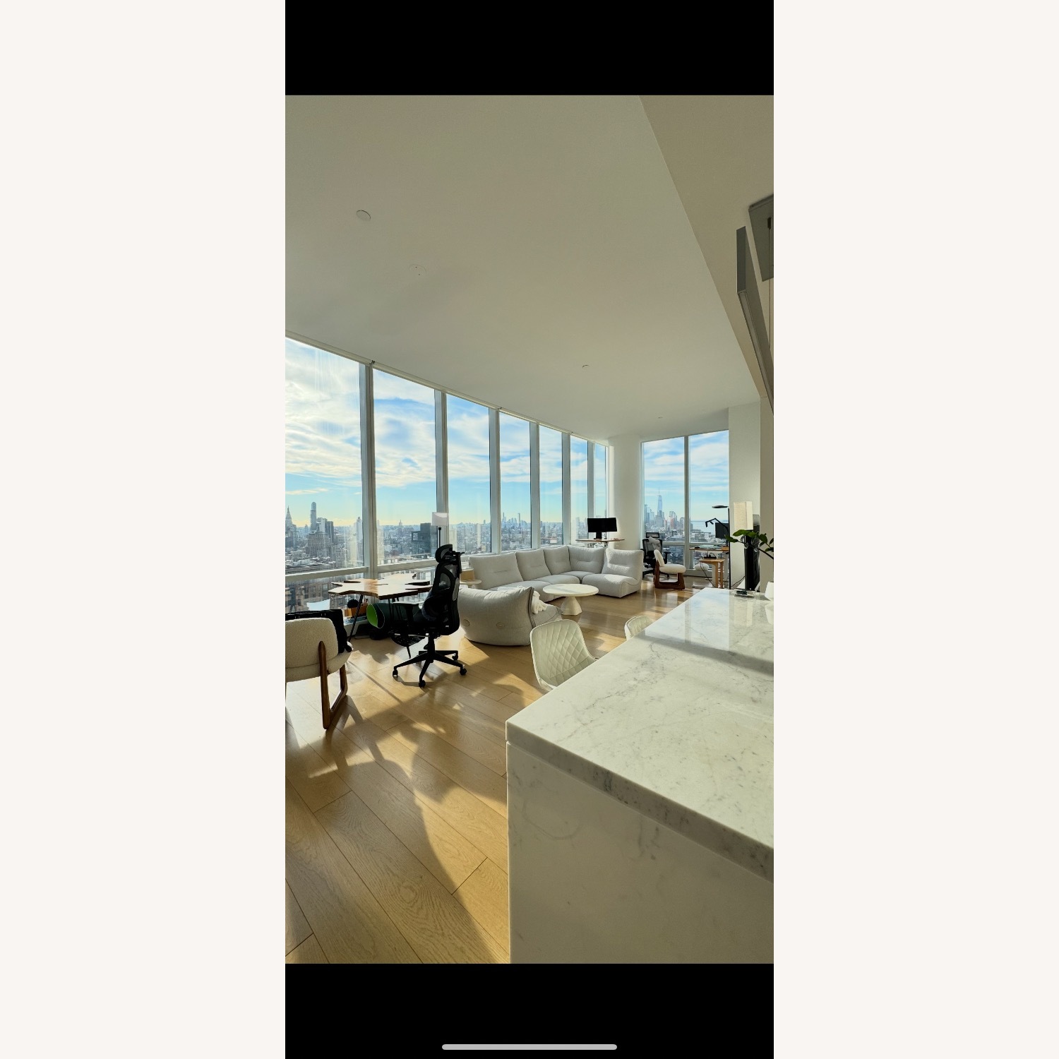 Roche Bobois White Fabric 3+ Seater Sofa - image-5