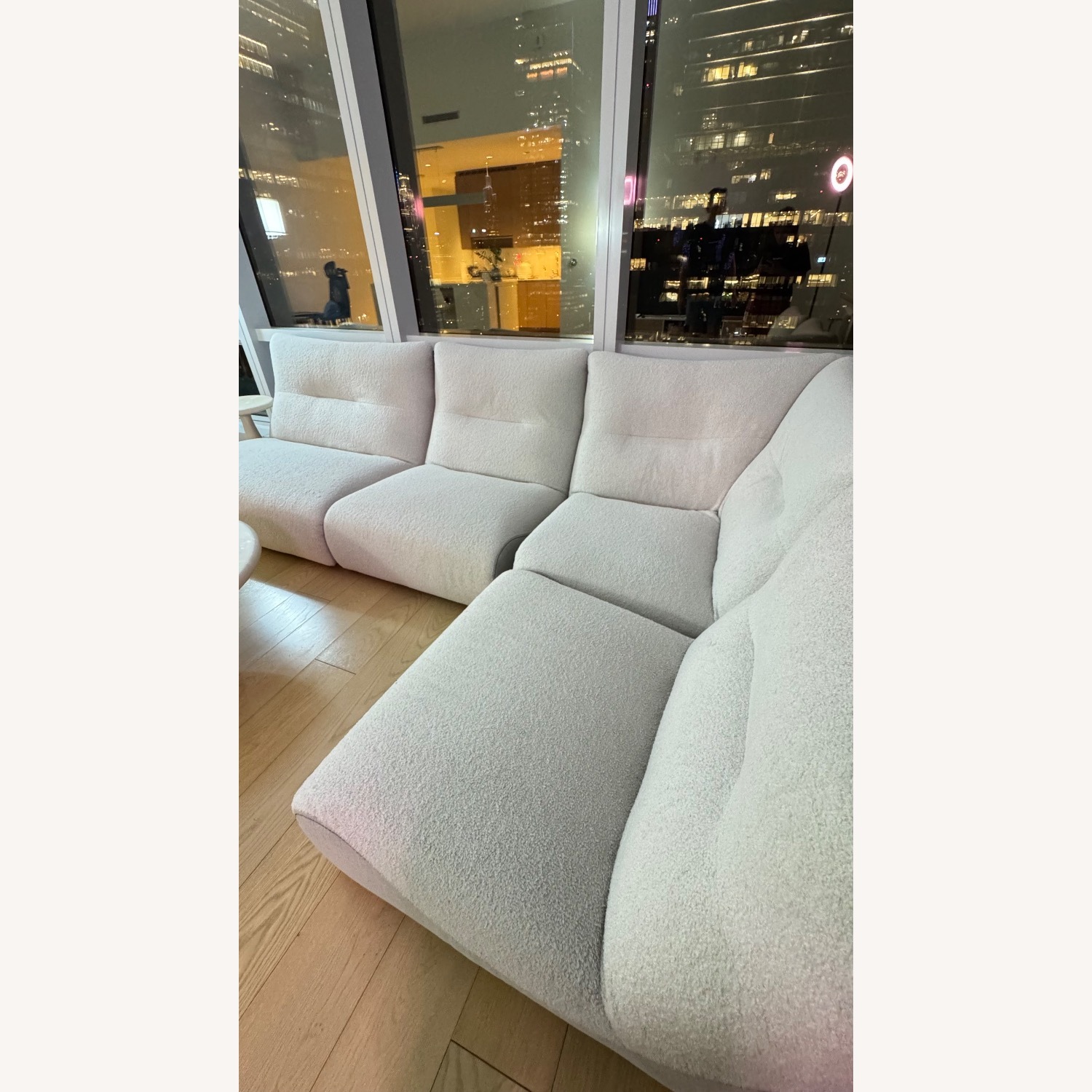 Roche Bobois White Fabric 3+ Seater Sofa - image-2