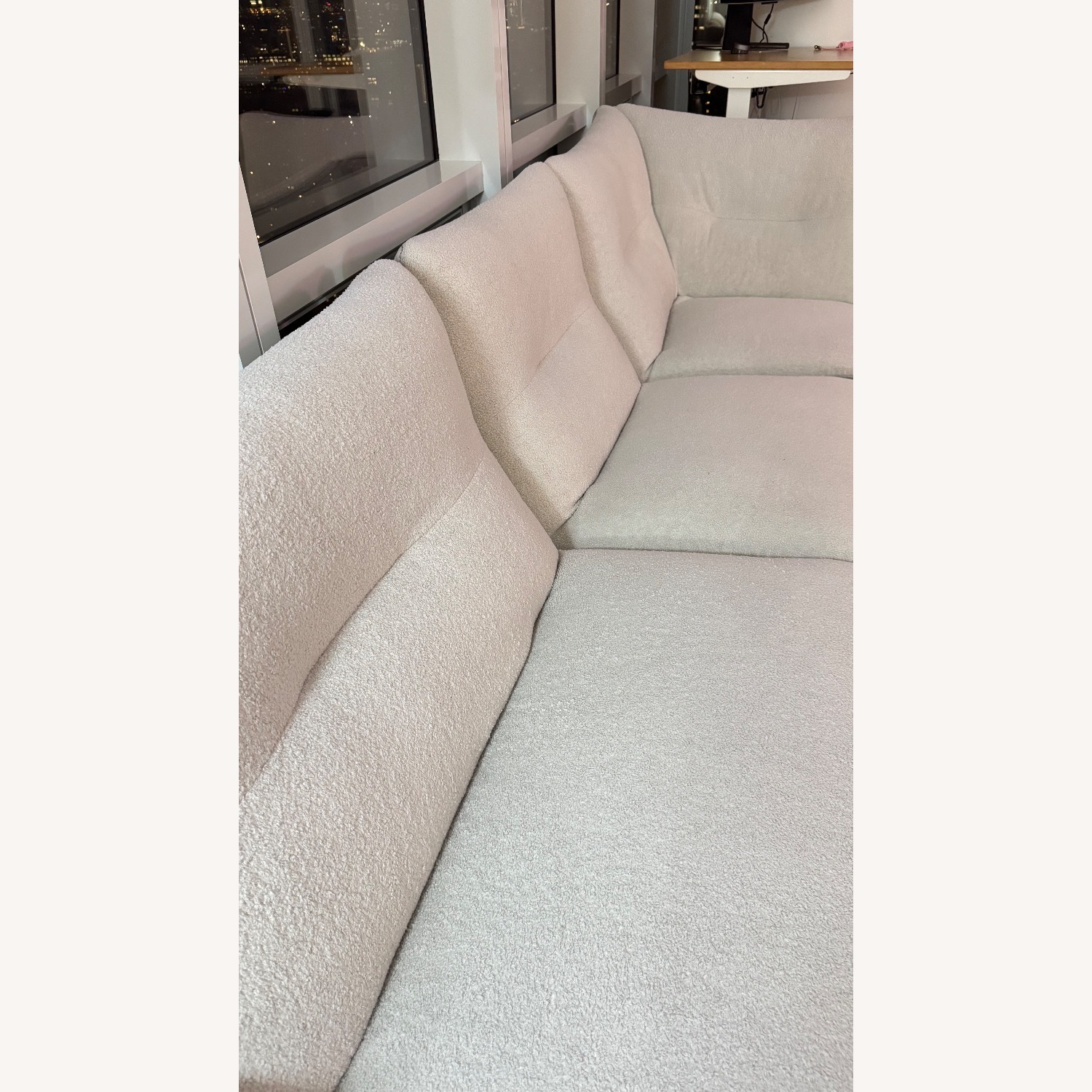 Roche Bobois White Fabric 3+ Seater Sofa - image-3