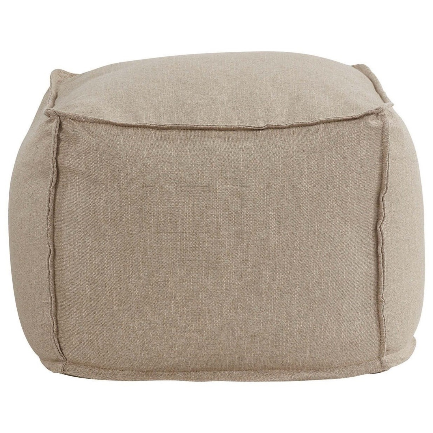 Room & Board Light Gray Fabric Ottoman - image-0