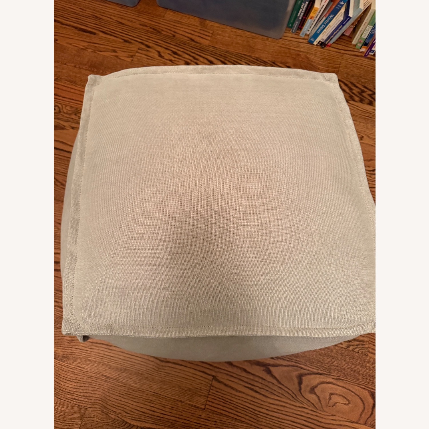 Room & Board Light Gray Fabric Ottoman - image-2
