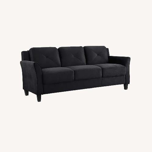 Used 3 Seater Black Couch for sale on AptDeco