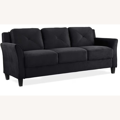 Used 3 Seater Black Couch  for sale on AptDeco