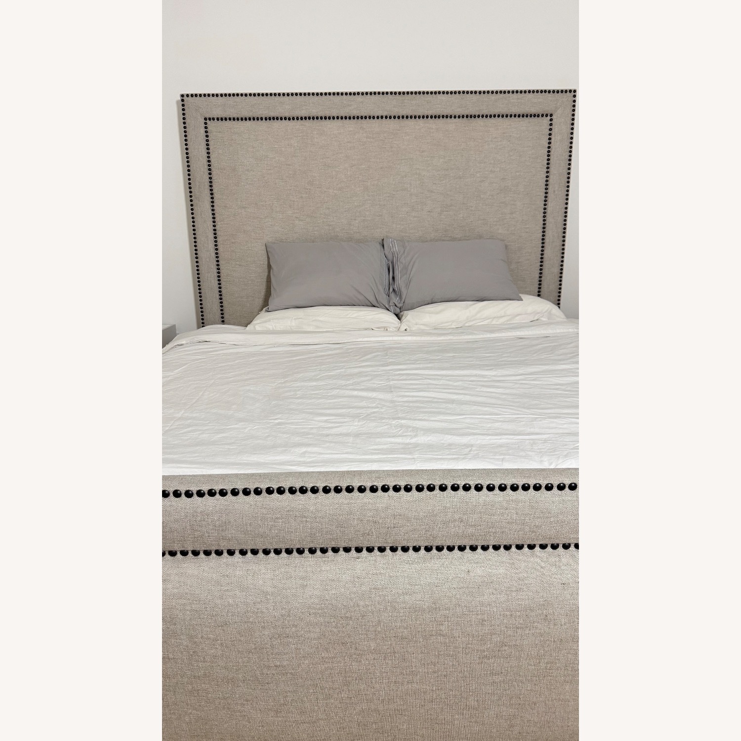 Saatva Marseille Light Gray Fabric King Bed - image-4
