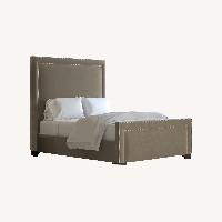 Saatva Marseille Light Gray Fabric King Bed