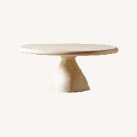 CB2 White Marble Coffee Table