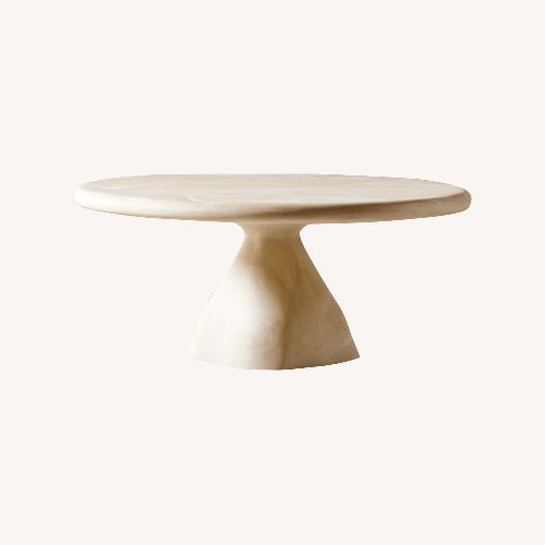 Used CB2 White Marble Coffee Table for sale on AptDeco