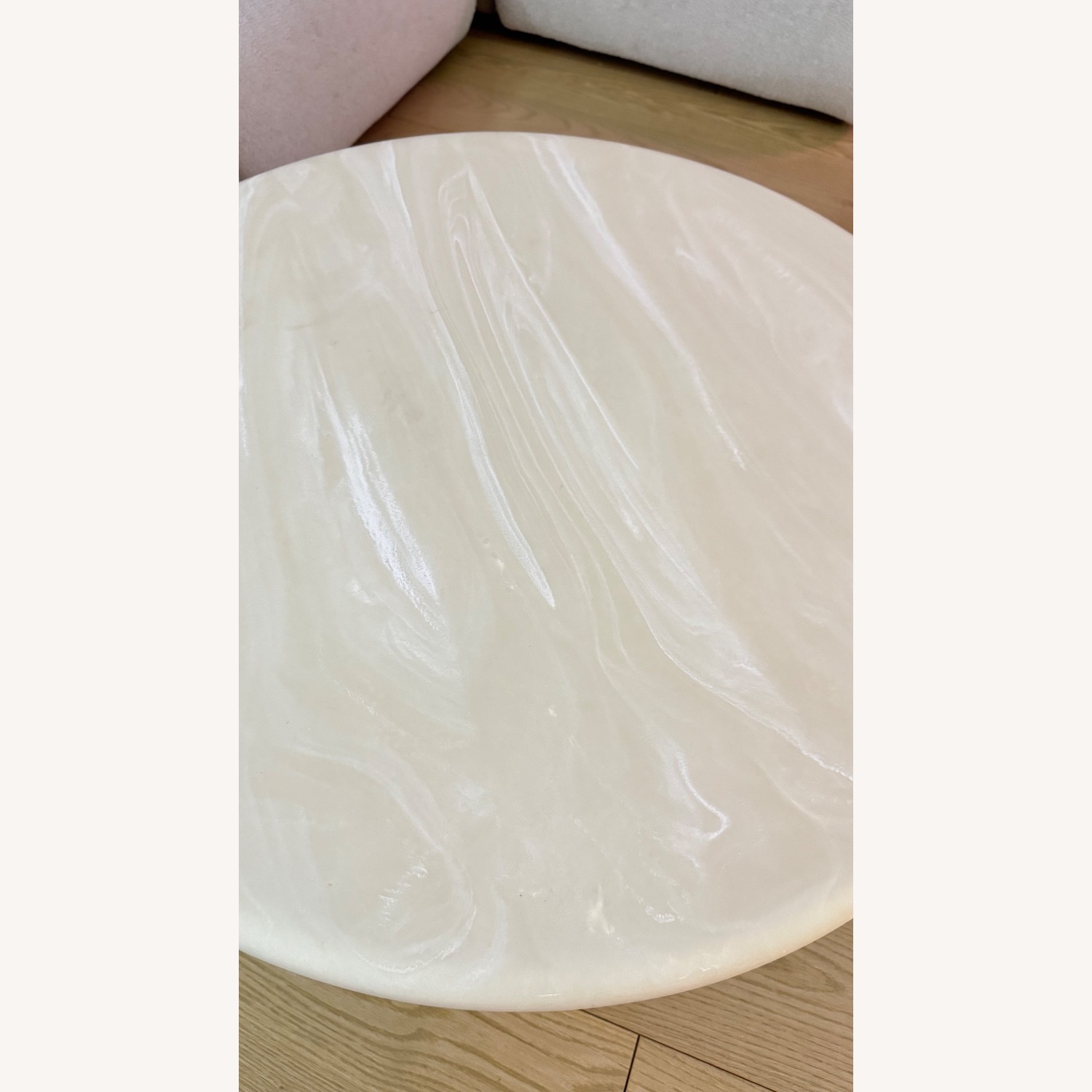 CB2 White Marble Coffee Table - image-4