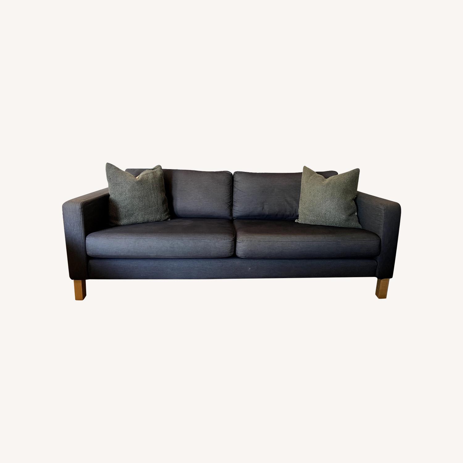 IKEA Karlstad Dark Gray Fabric 3+ Seater Sofa - image-0