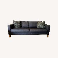 IKEA Karlstad Dark Gray Fabric 3+ Seater Sofa