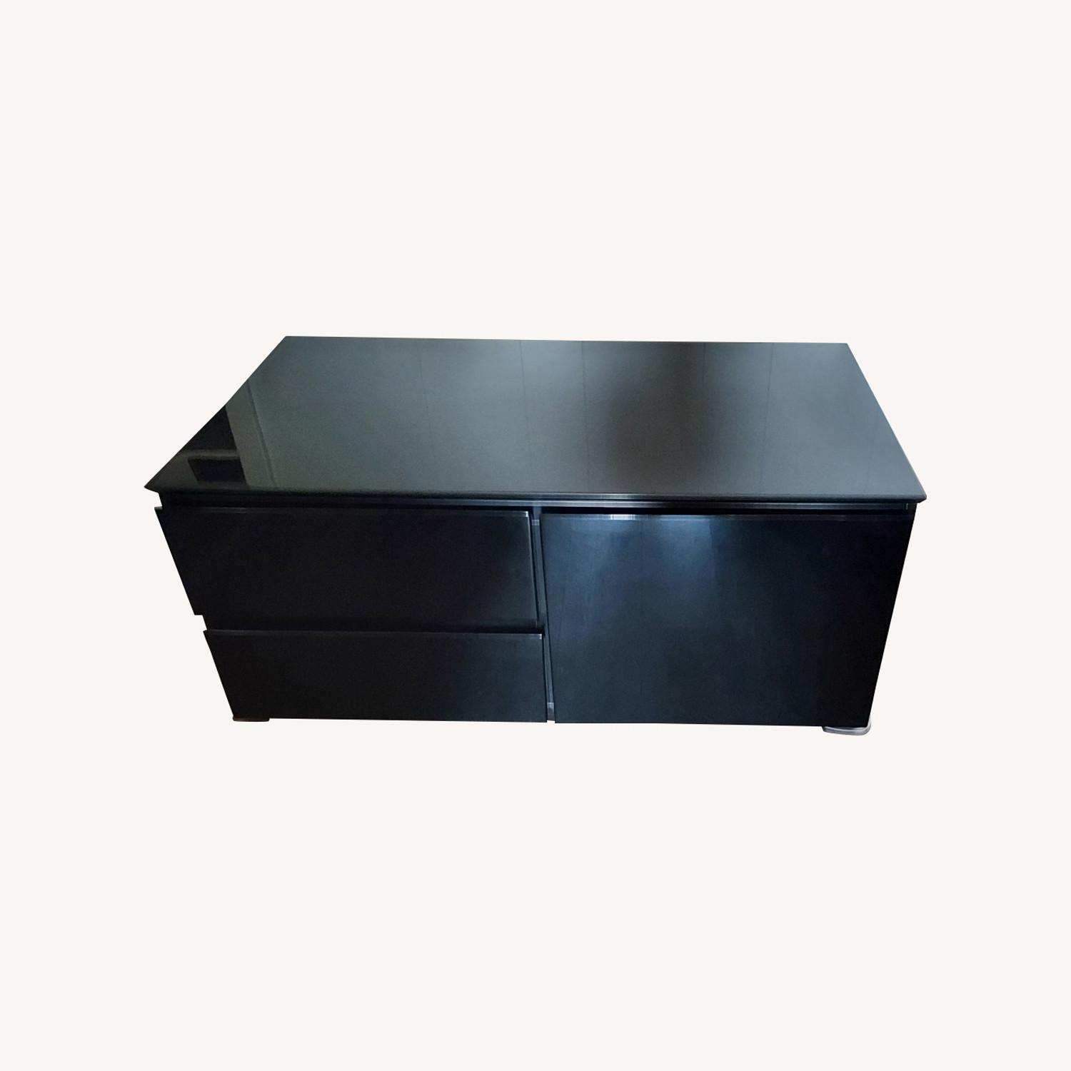 Saporiti Italia Black Lacquer Sideboard - image-0