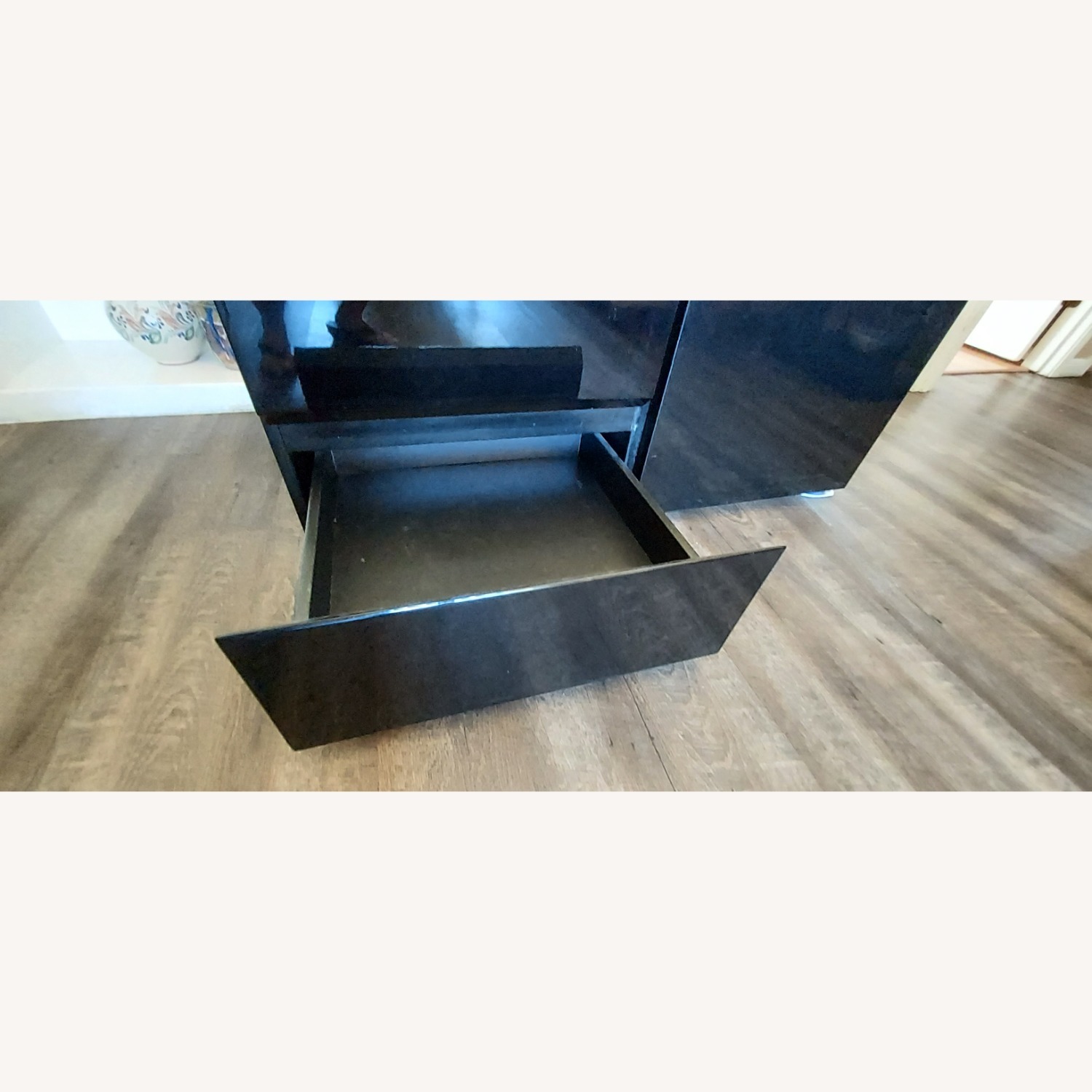 Saporiti Italia Black Lacquer Sideboard - image-1