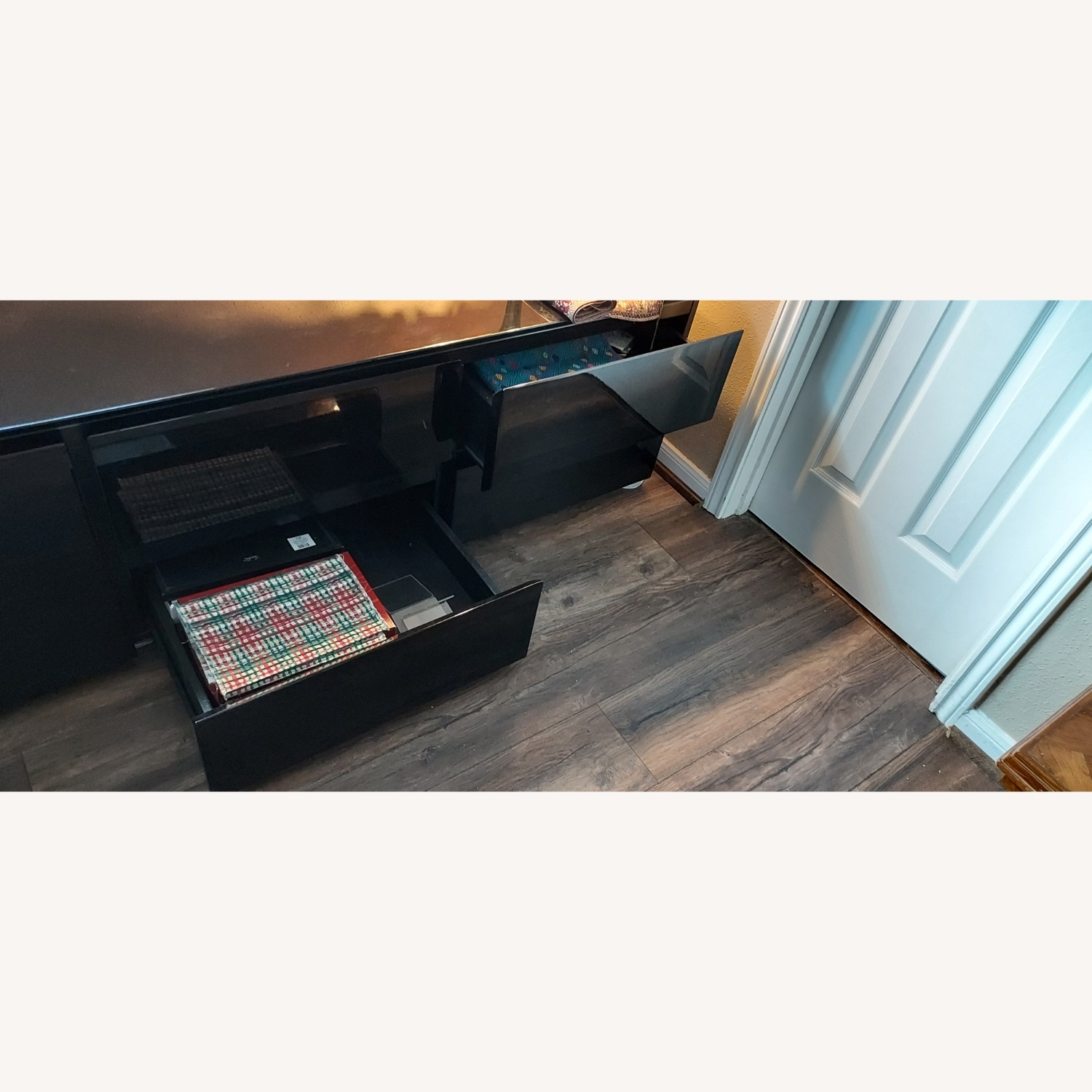 Saporiti Italia Black Lacquer Sideboard - image-5