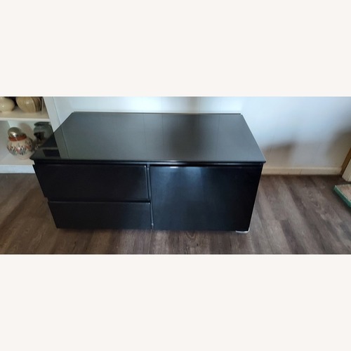 Used Saporiti Italia Black Lacquer Sideboard for sale on AptDeco