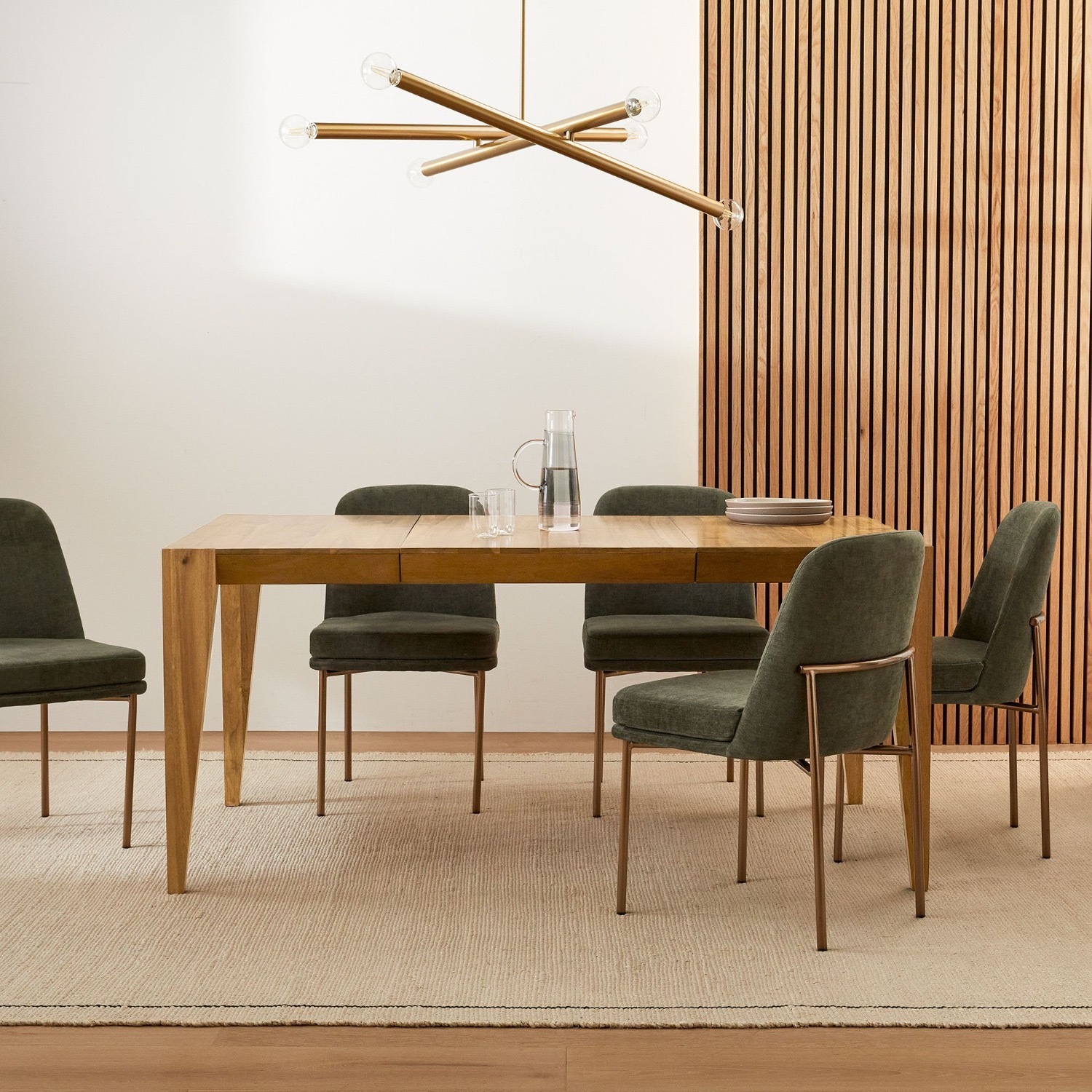 West Elm Anderson Wood Expandable Dining Table - image-1