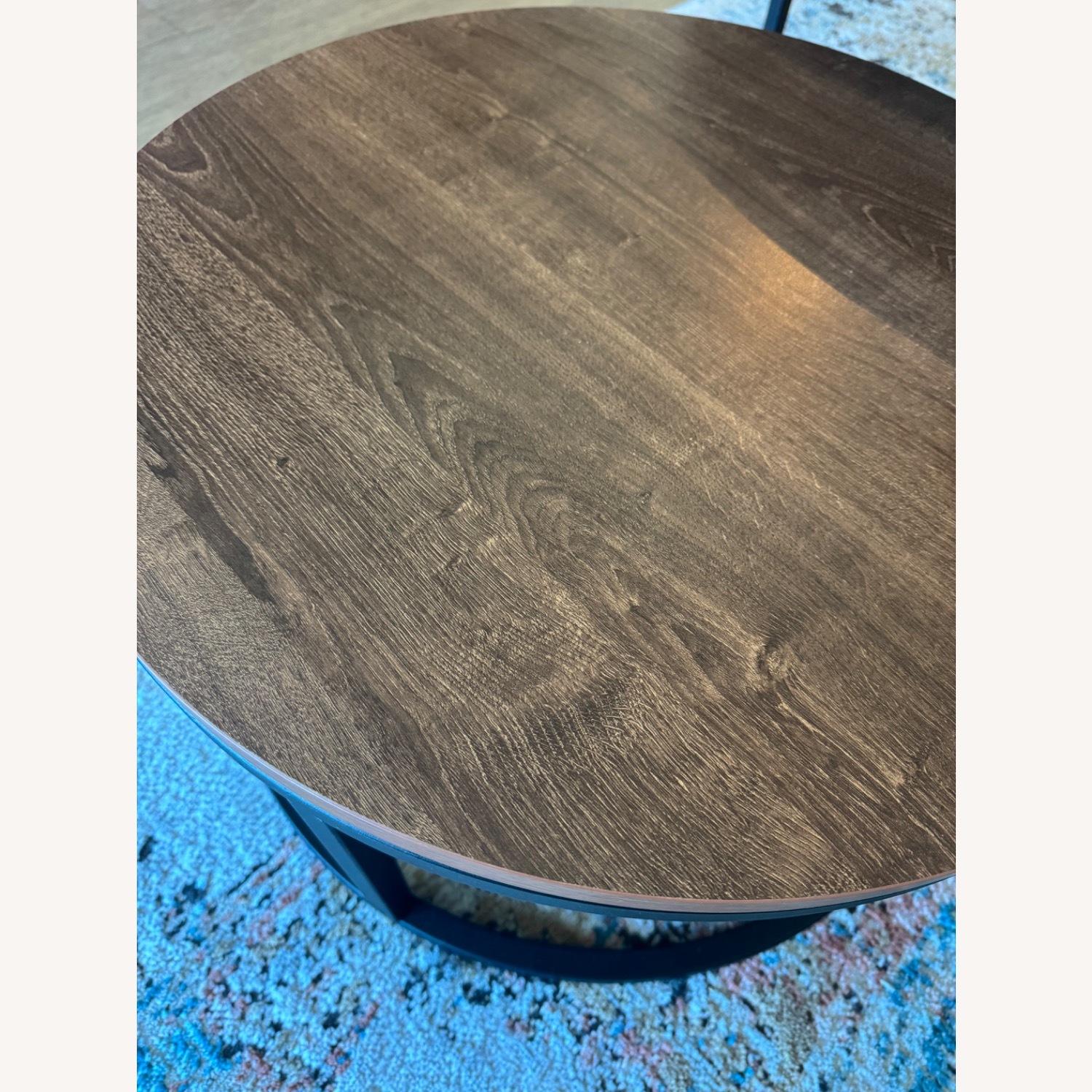 Dark Brown Wood Coffee Table - image-2