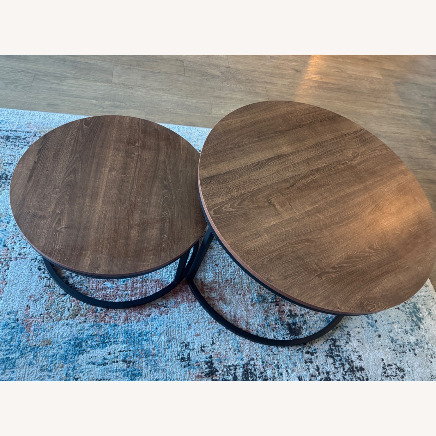 Dark Brown Wood Coffee Table - image-0