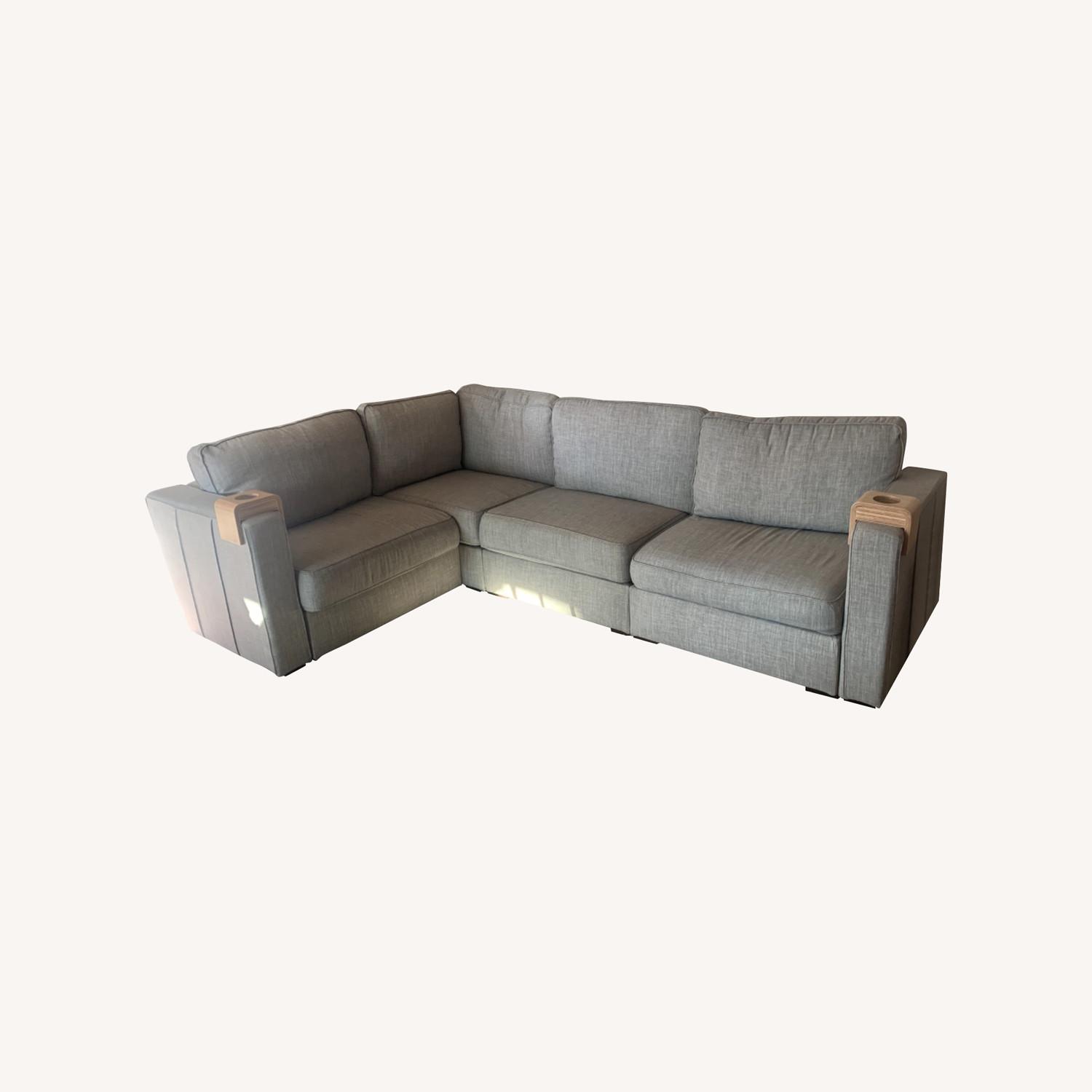 Grey LoveSac Sectional - image-0