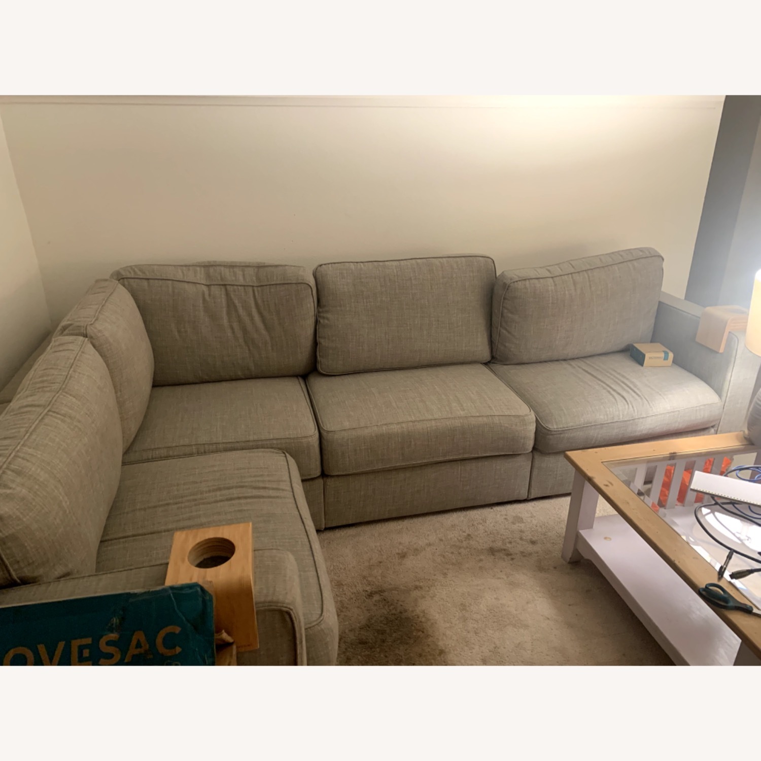 Grey LoveSac Sectional - image-2