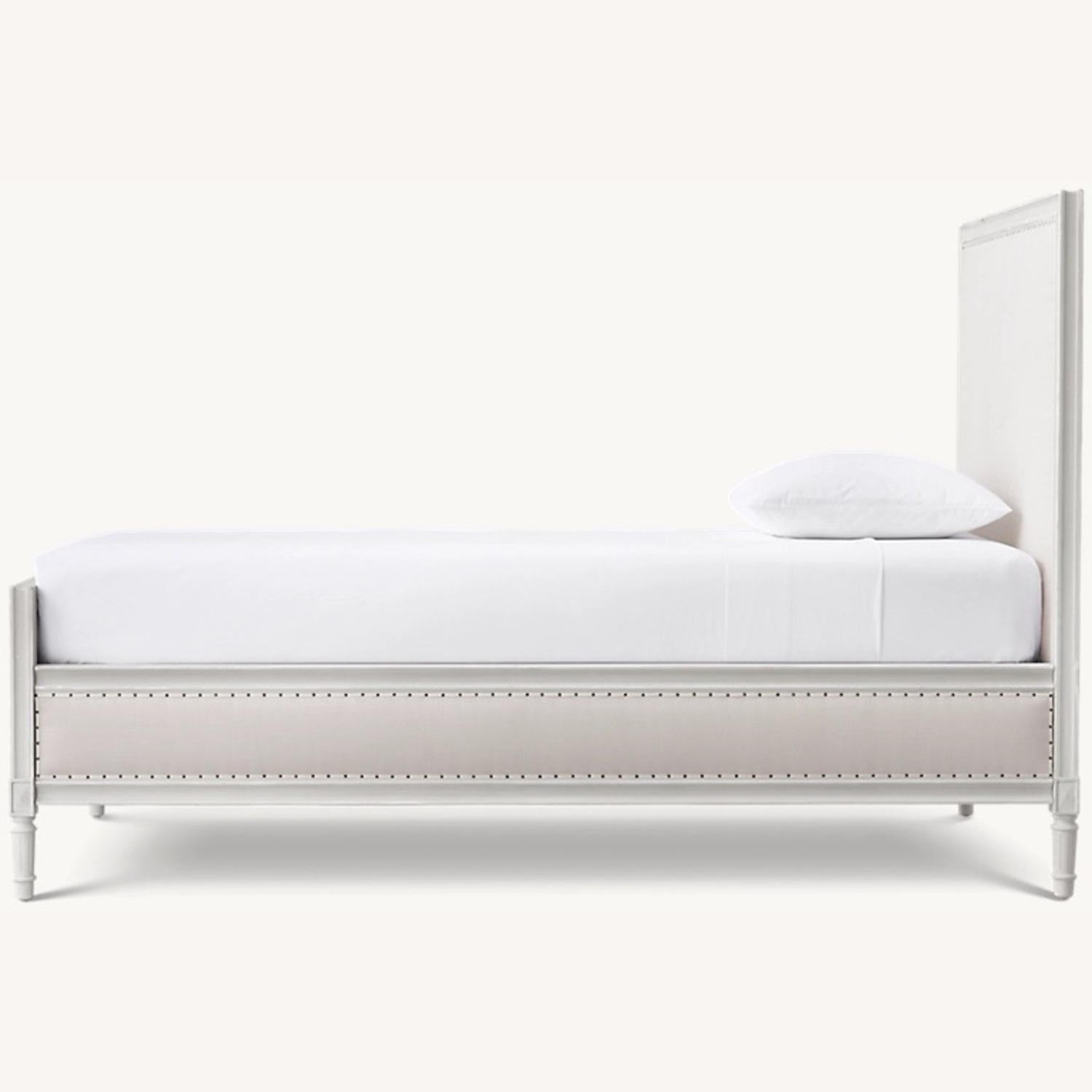 Restoration Hardware Gray Wood Marcelle Twin Bed - image-1