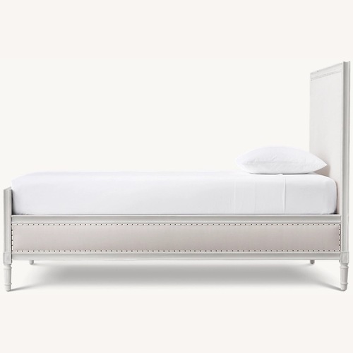 Used Restoration Hardware Gray Wood Marcelle Twin Bed for sale on AptDeco