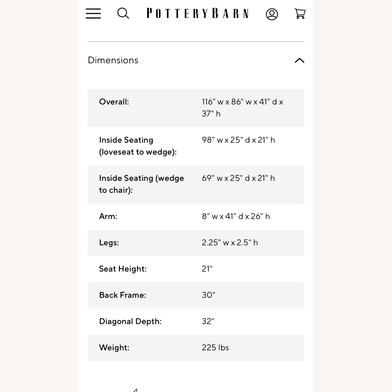 Pottery Barn Comfort Slipcover Left Sectional - image-5