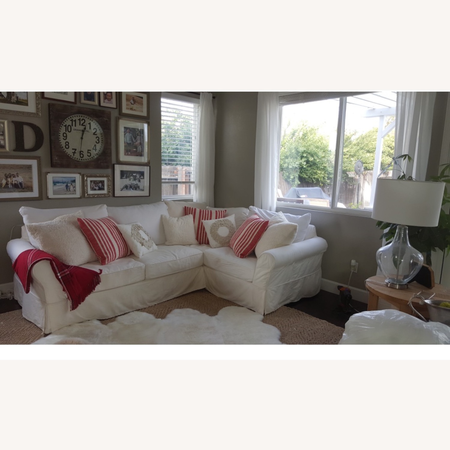 Pottery Barn Comfort Slipcover Left Sectional - image-2