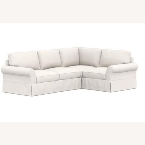 Used Pottery Barn Comfort Slipcover Left Sectional for sale on AptDeco