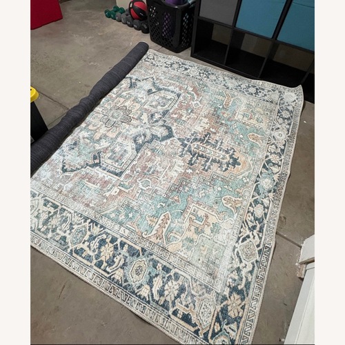 Used Blue/White Area Rug for sale on AptDeco