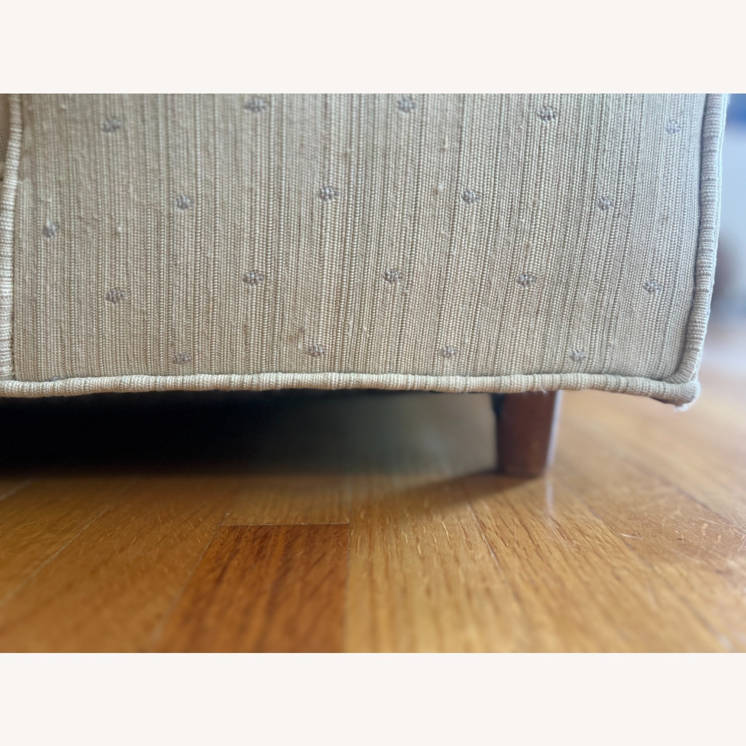 Vintage/Antique White Fabric 2 Piece Sectional - image-6