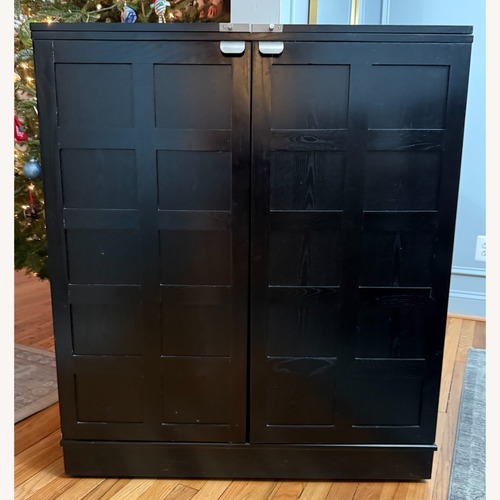 Used Crate & Barrel Steamer Bar Cabinet for sale on AptDeco