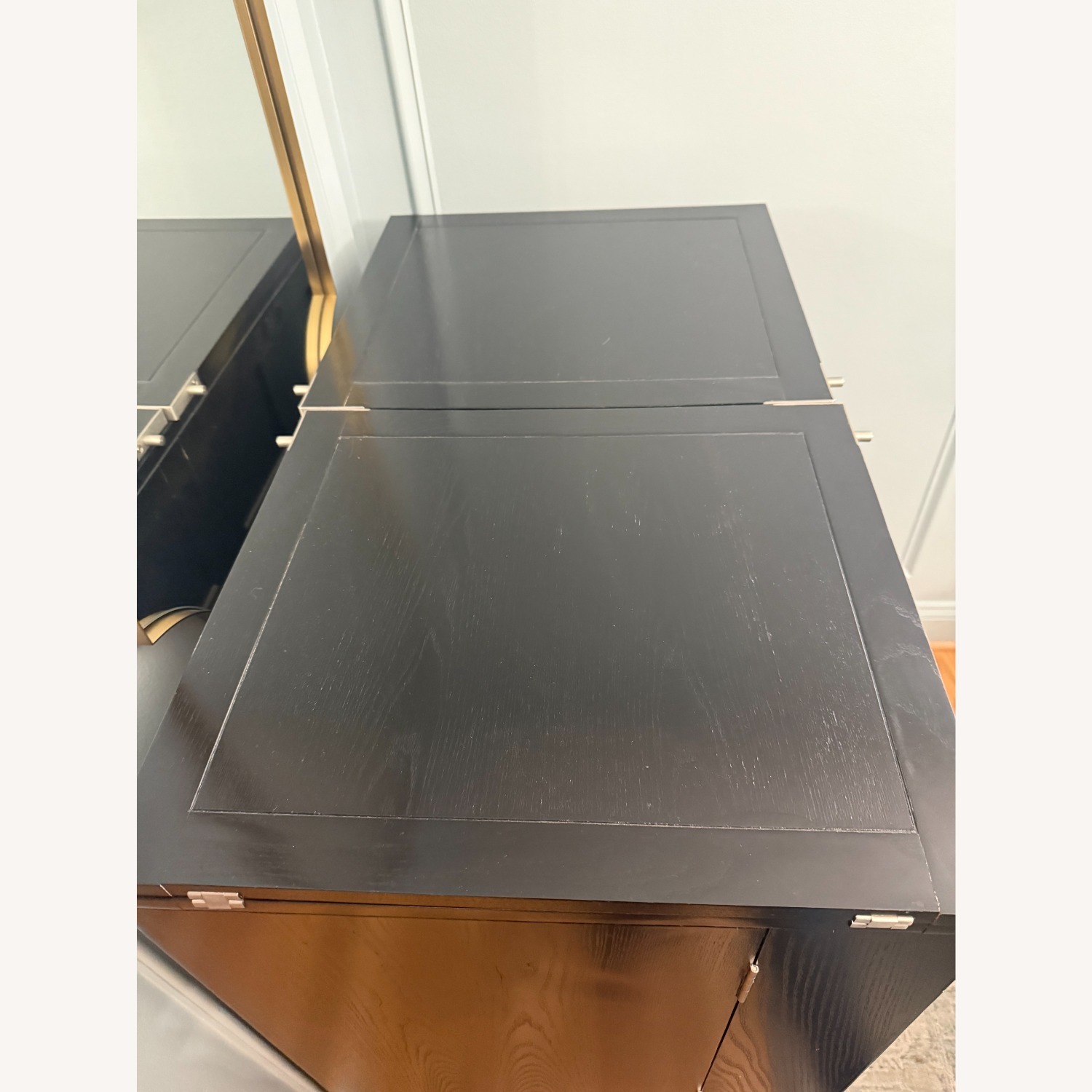 Crate & Barrel Steamer Bar Cabinet - image-3