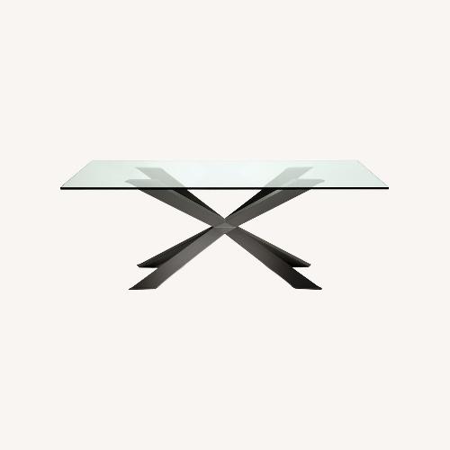 Used Cattelan Italia Wood and Metal Dining Table for sale on AptDeco