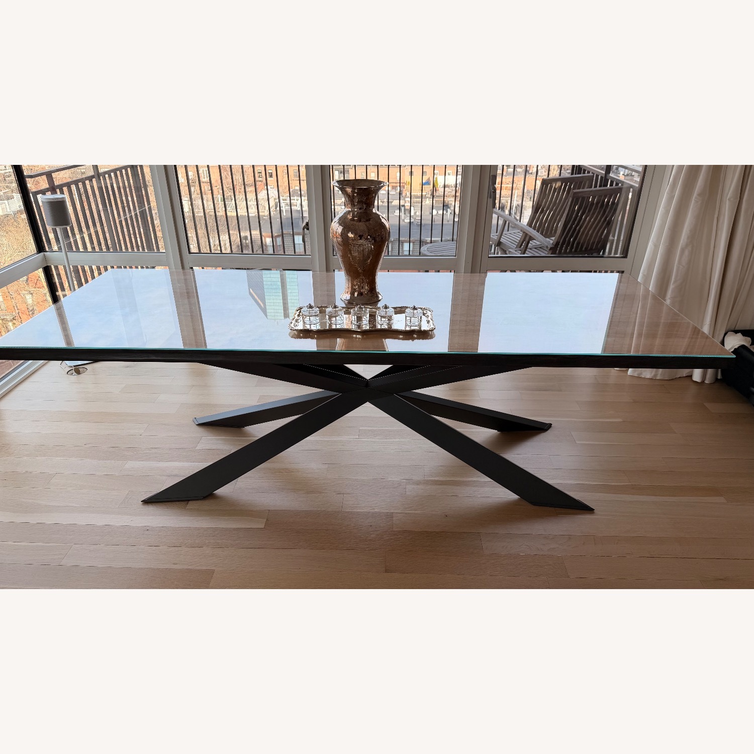 Cattelan Italia Wood and Metal Dining Table - image-1