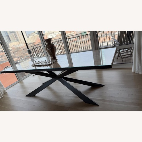 Used Cattelan Italia Wood and Metal Dining Table for sale on AptDeco