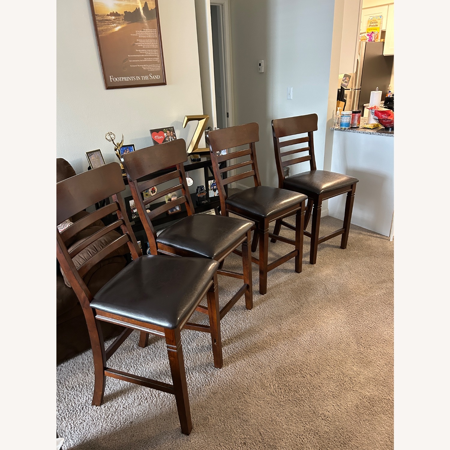 Dark Brown Dining Set - image-1