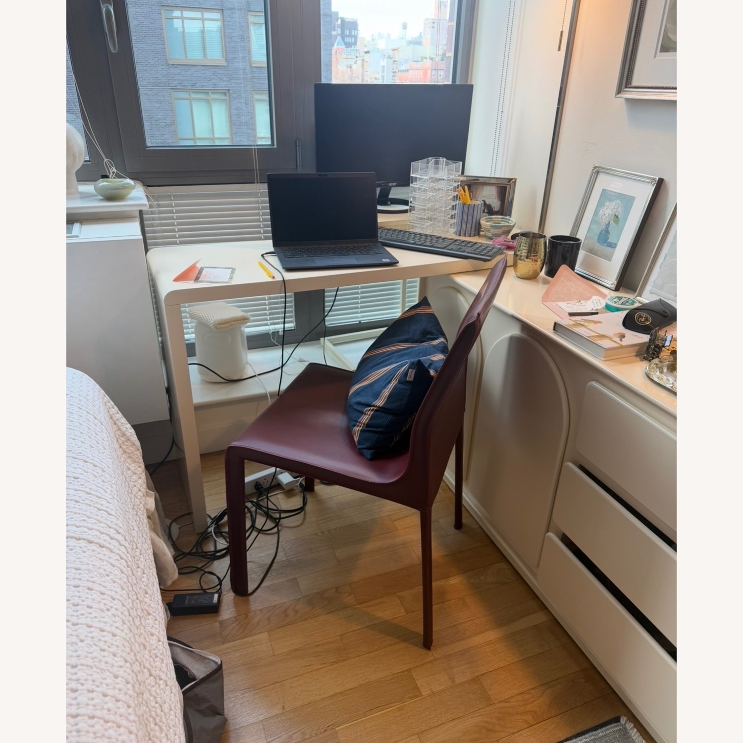 Adjustable Cream Desk/Dresser  - image-3