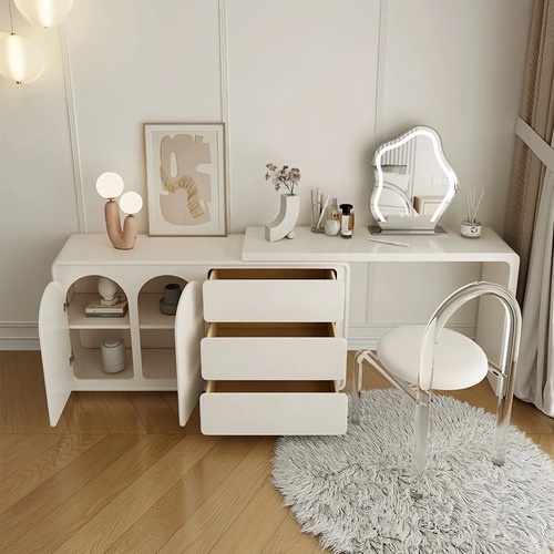 Used Adjustable Cream Desk/Dresser for sale on AptDeco