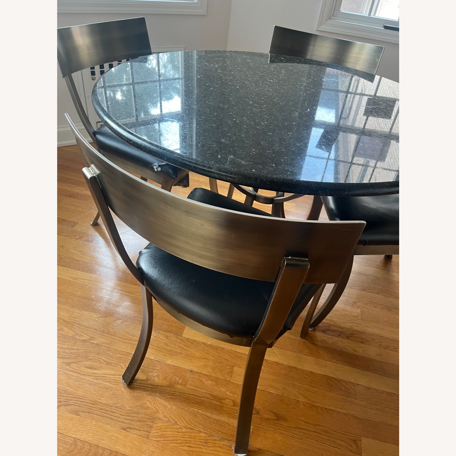 Vintage/Antique Black Dining Set - image-1