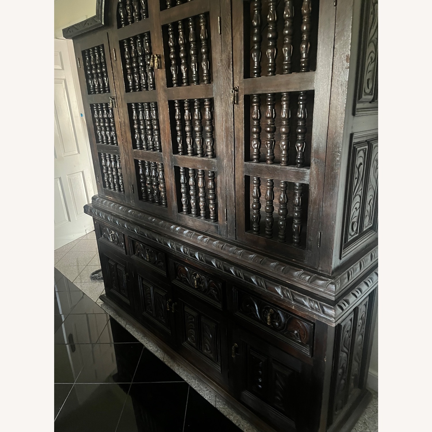 Vintage/Antique Black Sideboard - image-4