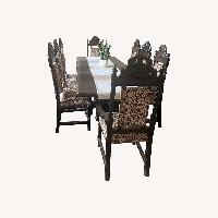 Antique Dark Brown Dining Table