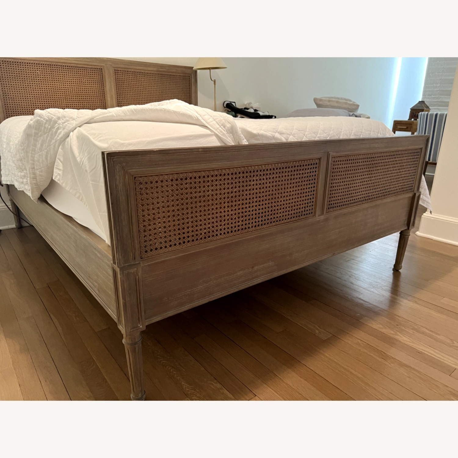 Serena & Lily Dark Brown Wood Queen Bed - image-2