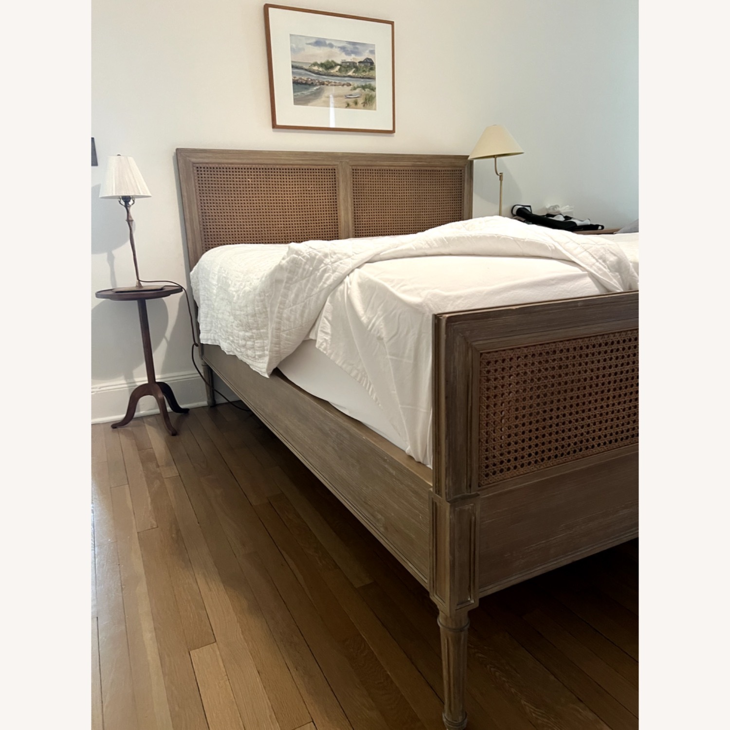 Serena & Lily Dark Brown Wood Queen Bed - image-4